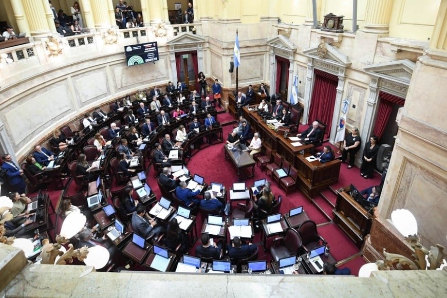 Sesión Senado de la Nación. Recinto Senadores.