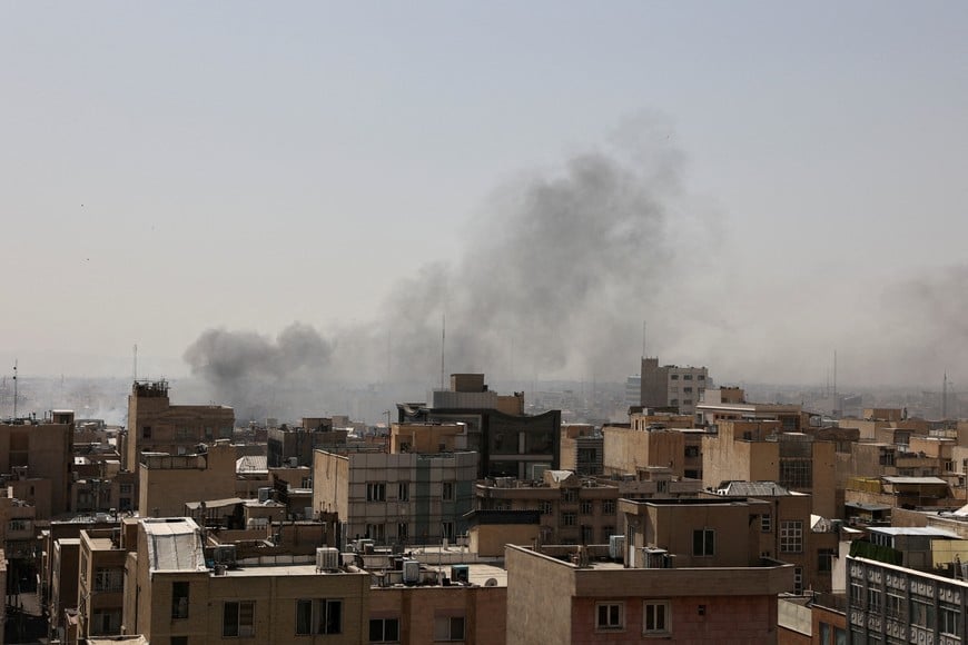 Smoke rises following an explosion, after Israel and the U.S. launched strikes on Iran, in Tehran, Iran, February 28, 2026. Majid Asgaripour/WANA (West Asia News Agency) via REUTERS ATTENTION EDITORS - THIS PICTURE WAS PROVIDED BY A THIRD PARTY