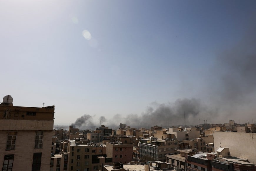 Smoke rises following an explosion, after Israel and the U.S. launched strikes on Iran, in Tehran, Iran, February 28, 2026. Majid Asgaripour/WANA (West Asia News Agency) via REUTERS ATTENTION EDITORS - THIS PICTURE WAS PROVIDED BY A THIRD PARTY