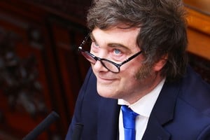 Argentina's President Javier Milei looks on during the opening session of the 144th legislative term of Congress at the National Congress building in Buenos Aires, Argentina, March 1, 2026. REUTERS/Agustin Marcarian