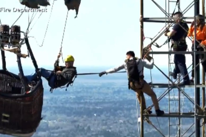 globo aerostatico texas Foto: Longview Fire Department