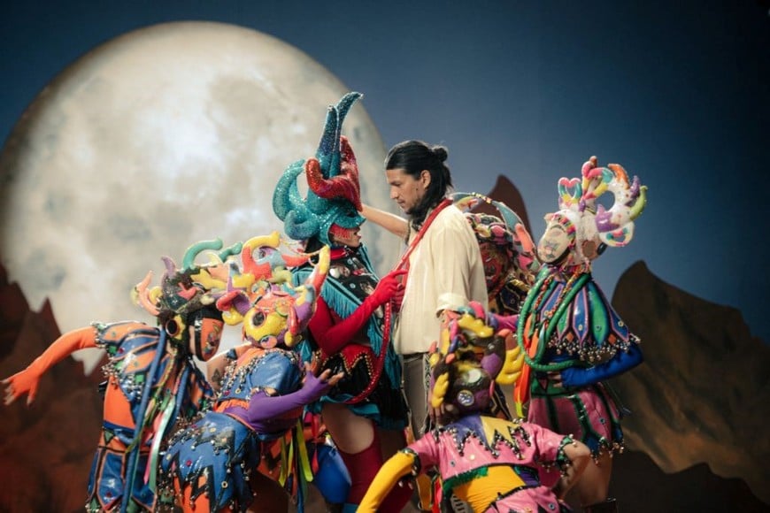 Cazzu: El momento del estreno de “Jujuy estrellado”, el pasado sábado.