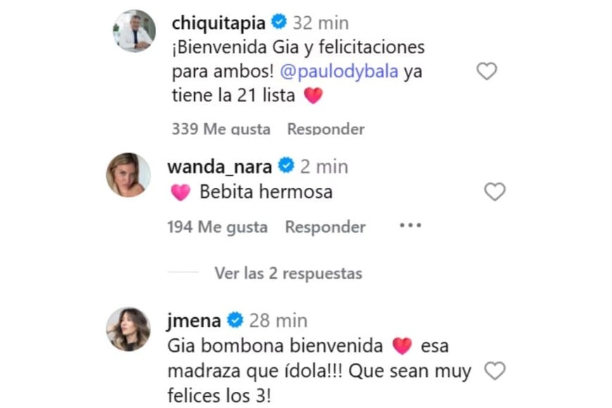 Celebridades de distintos ambientes hicieron llegar las felicitaciones.