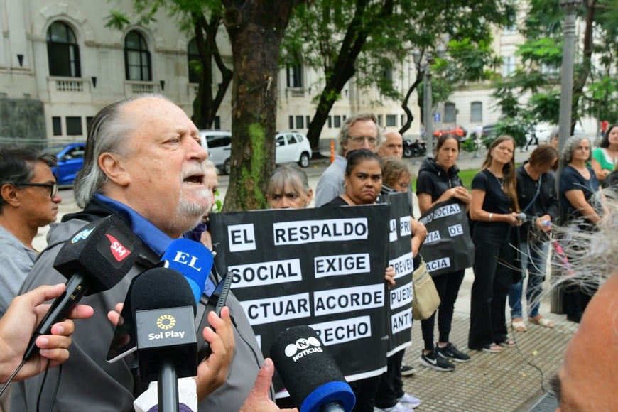 presentación carta abierta ante corte suprema santa fe caso Trigatti. Foto: Flavio Raina