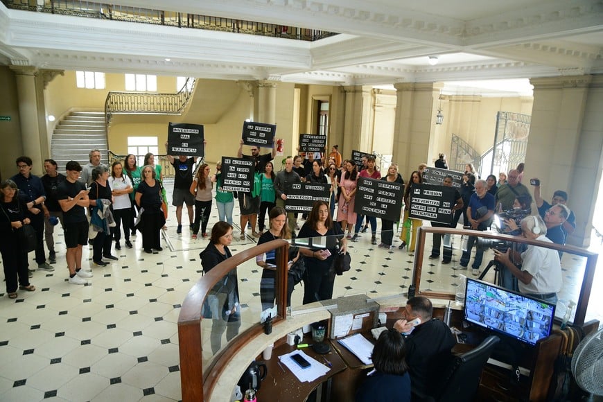 presentación carta abierta ante corte suprema santa fe caso Trigatti. Foto: Flavio Raina