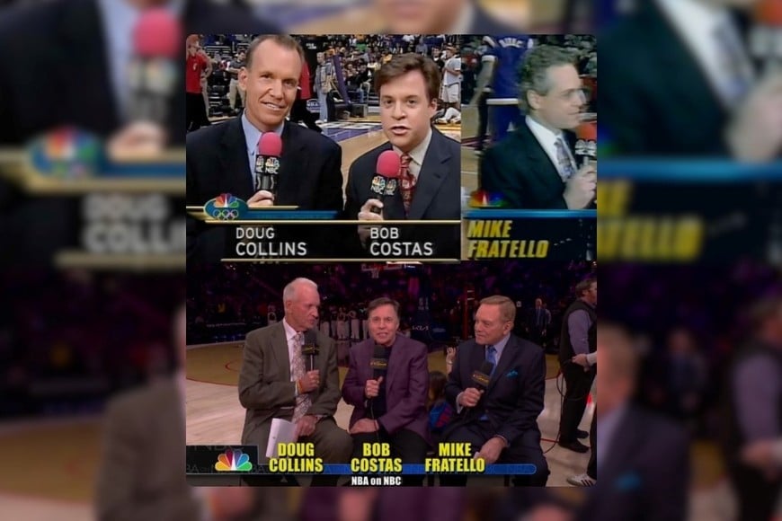 Doug Collins, Bob Costas y Mike Fratello
