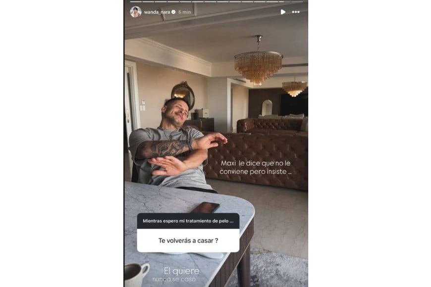 El posteo sugerente de Wanda en su Instagram.