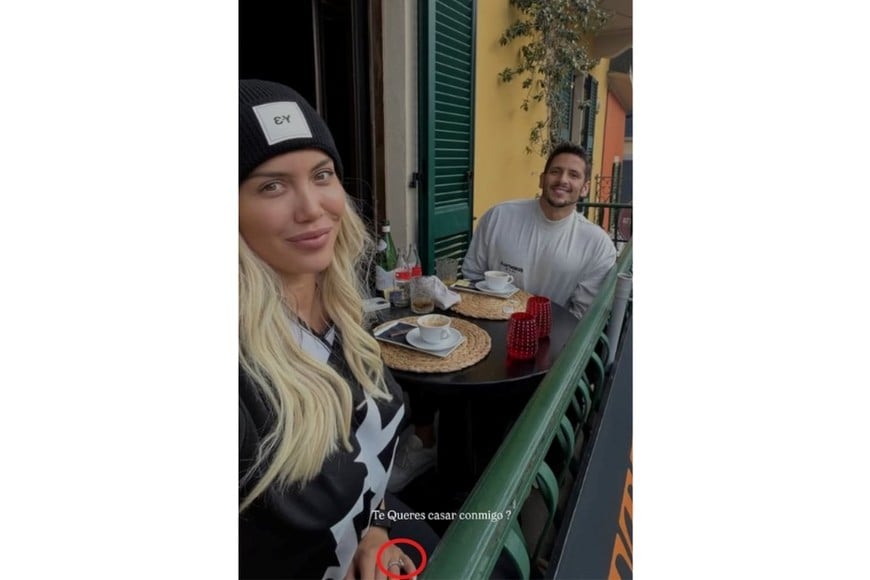 Wanda y Martín Migueles en Milán.