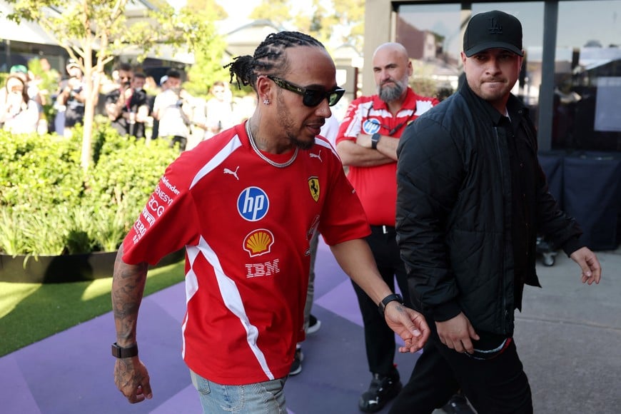 Formula One F1 - Australian Grand Prix - Albert Park Grand Prix Circuit, Melbourne, Australia - March 6, 2026
Ferrari's Lewis Hamilton during practice REUTERS/Hollie Adams