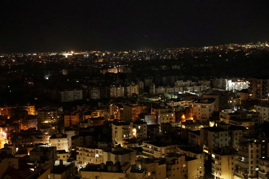 A general view of Beirut's southern suburbs appearing without electricity, following an escalation between Hezbollah and Israel amid the U.S.-Israeli conflict with Iran, in Beirut, Lebanon, March 7, 2026. REUTERS/Khalil Ashawi