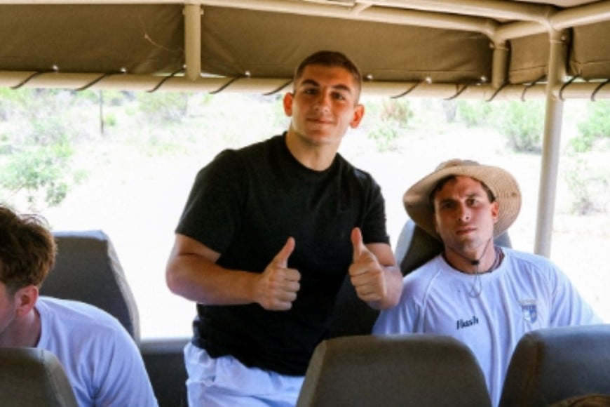 Parte del safari realizado por los jugadores de CRAI en Sudáfrica. Crédito: CRAI