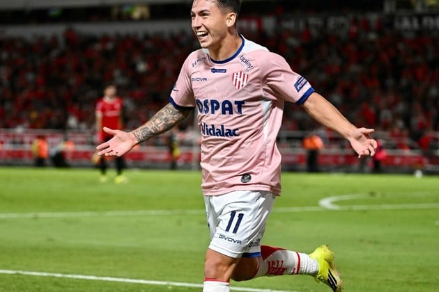 Mateo Del Blanco atraviesa su mejor momento en Unión. Foto: Juan Manuel Foglia