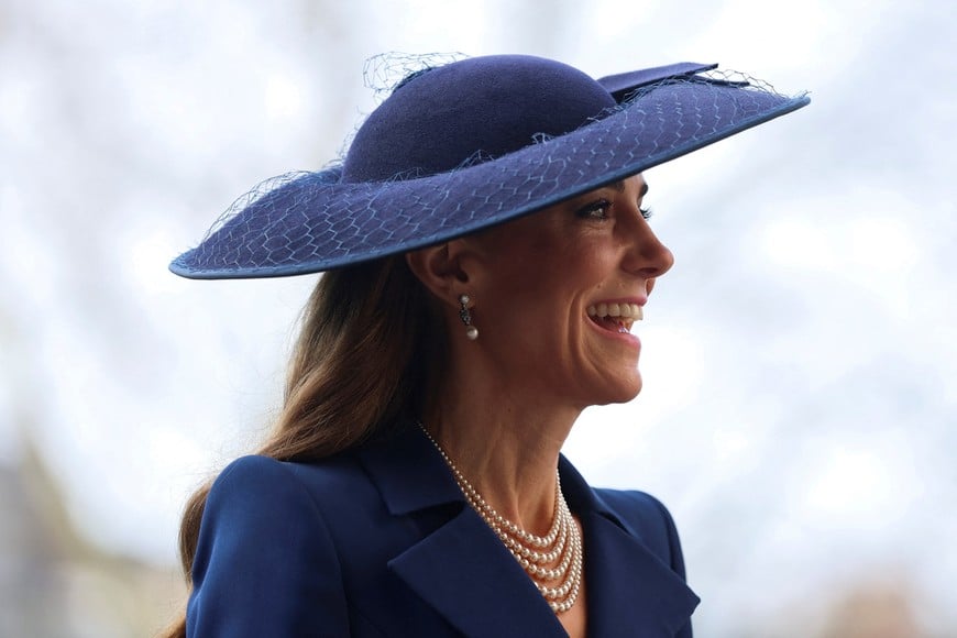 Britain's Catherine, Princess of Wales arrives to attend the annual Commonwealth Day service at Westminster Abbey in London, Britain, March 9, 2026. REUTERS/Hannah McKay