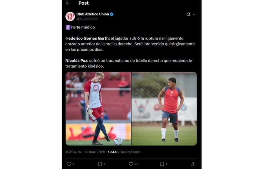 Los anuncios del club en las redes.