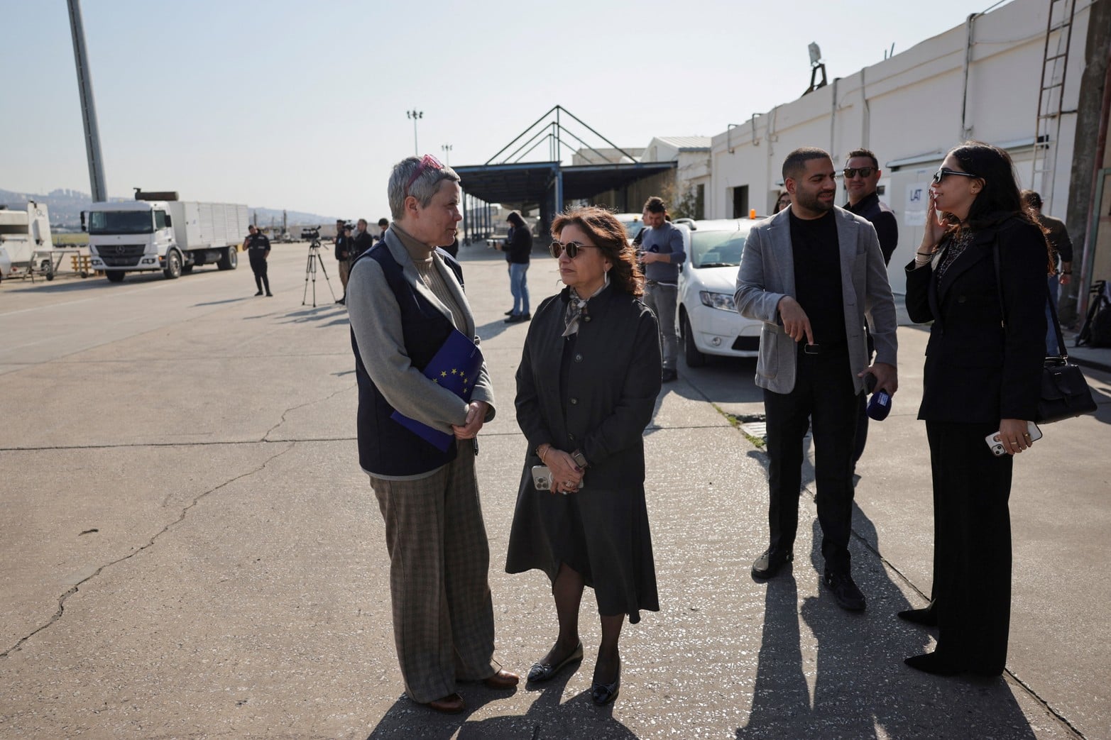Envío de ayuda de la Unión Europea y UNICEF. Créditos: REUTERS/Khalil Ashawi.