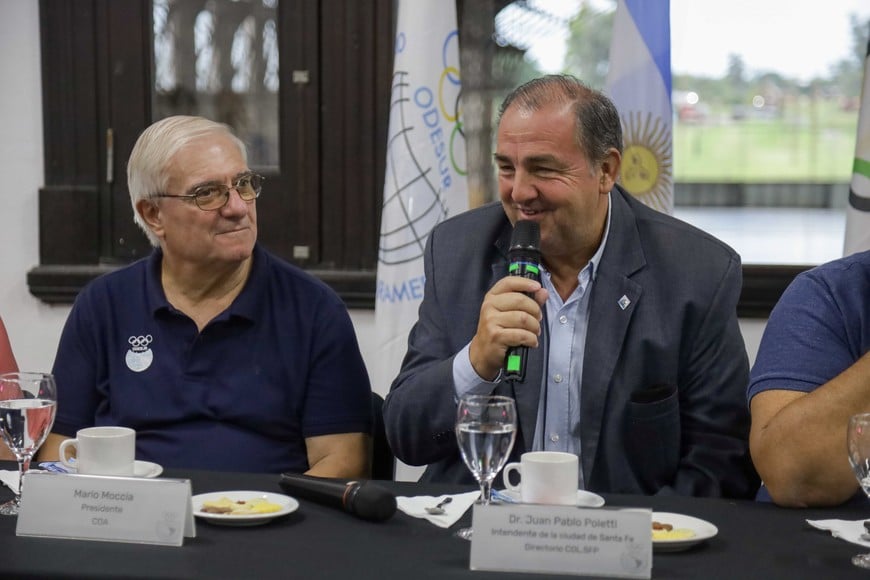 Poletti recibió a autoridades de Odesur. Crédito: Municipalidad Santa Fe