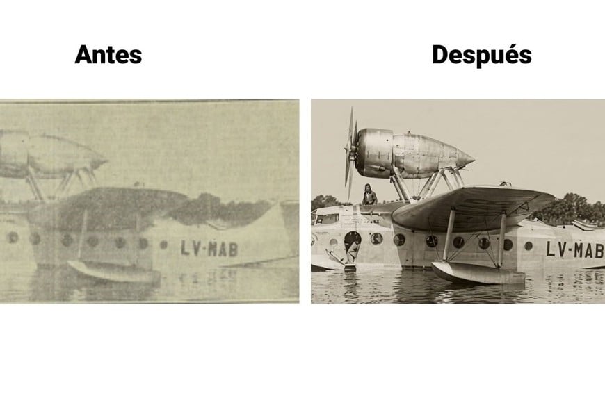 Restauración de la imagen original del Macchi C-94