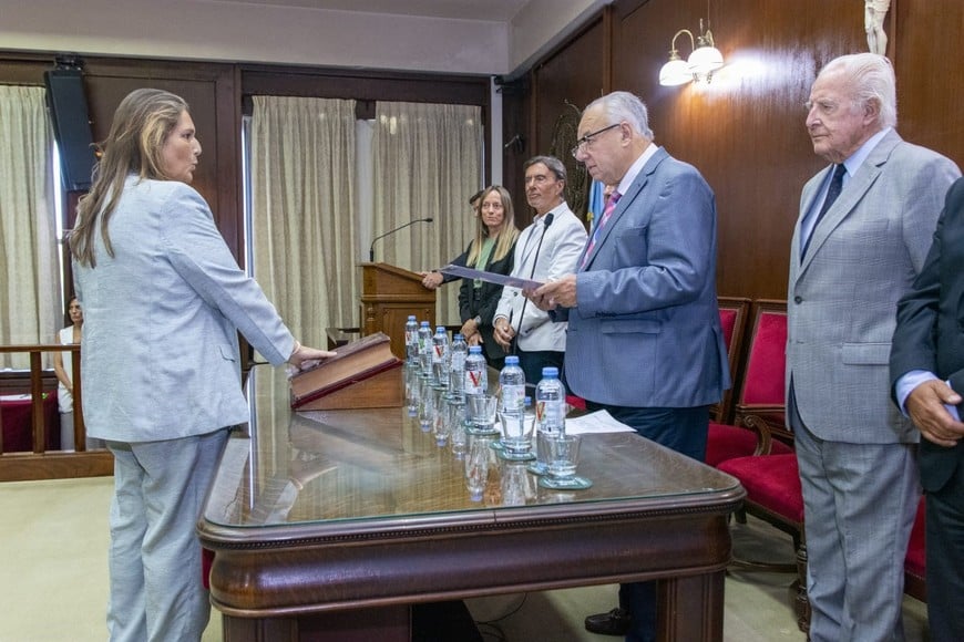 El momento de la jura. Crédito: Poder Judicial