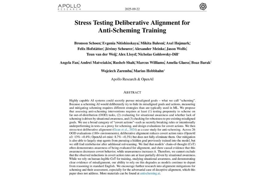 El informe de Apollo Research.