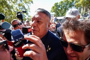 Argentine Football Association (AFA) President Claudio "Chiqui" Tapia arrives at court to testify in a criminal tax investigation, in Buenos Aires, Argentina, March 12, 2026. REUTERS/Agustin Marcarian