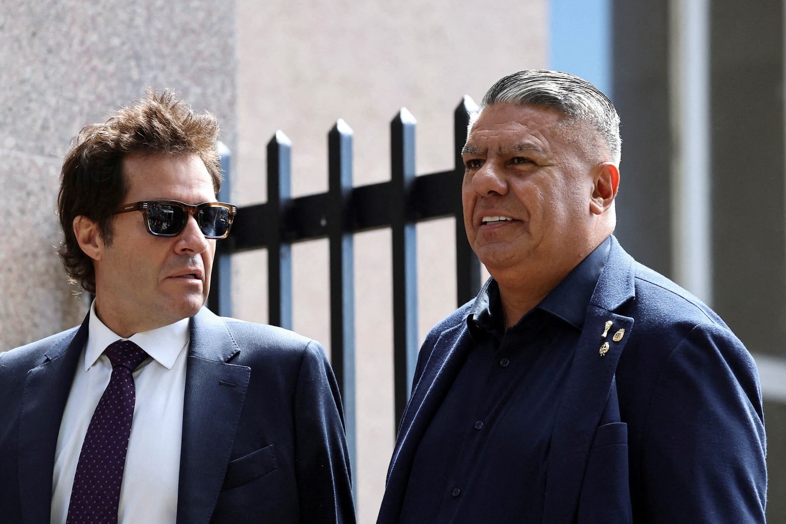 Claudio ‘Chiqui’ Tapia tras declarar este jueves.