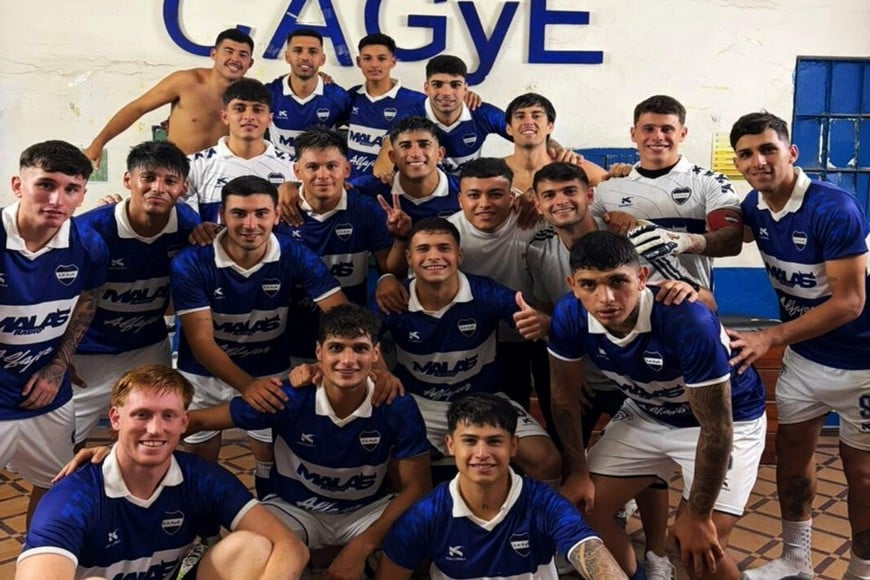 Gimnasia, triunfo y festejo. Gentileza.