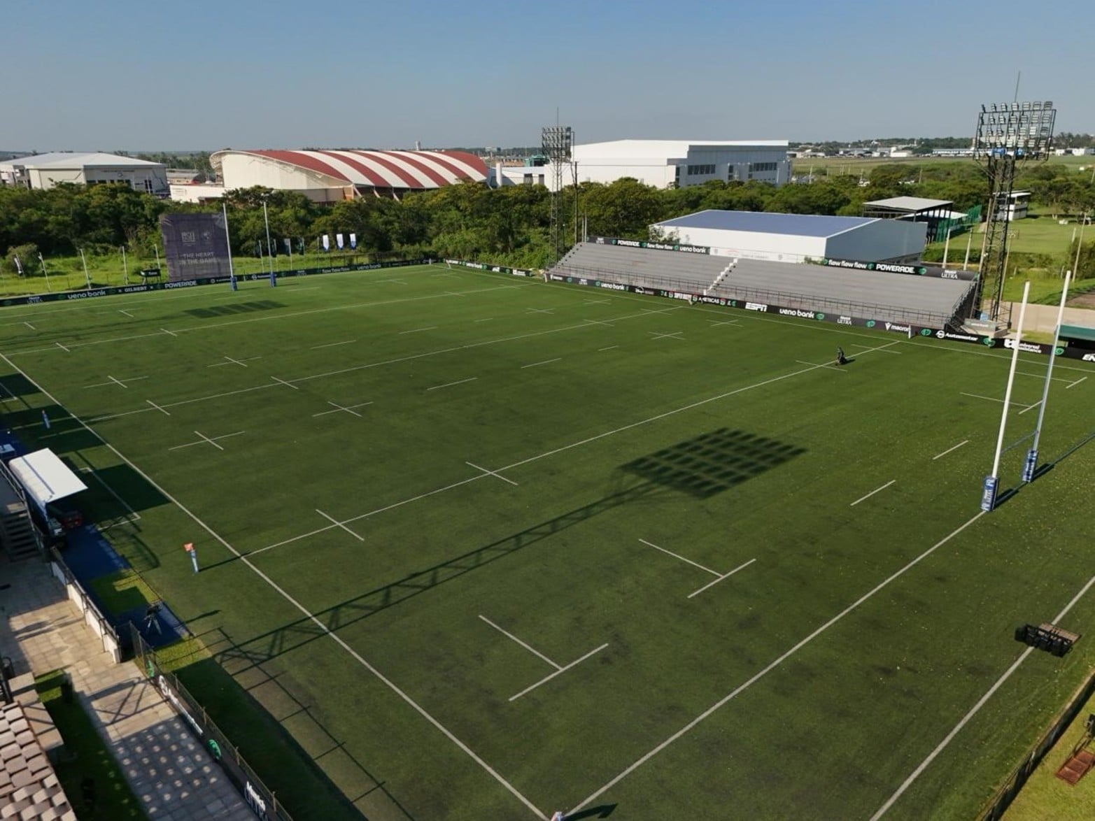 El escenario del partido entre Capibaras y Yacaré suele recibir entre 1.500 y 2.000 espectadores en los encuentros del Súper Rugby Américas.