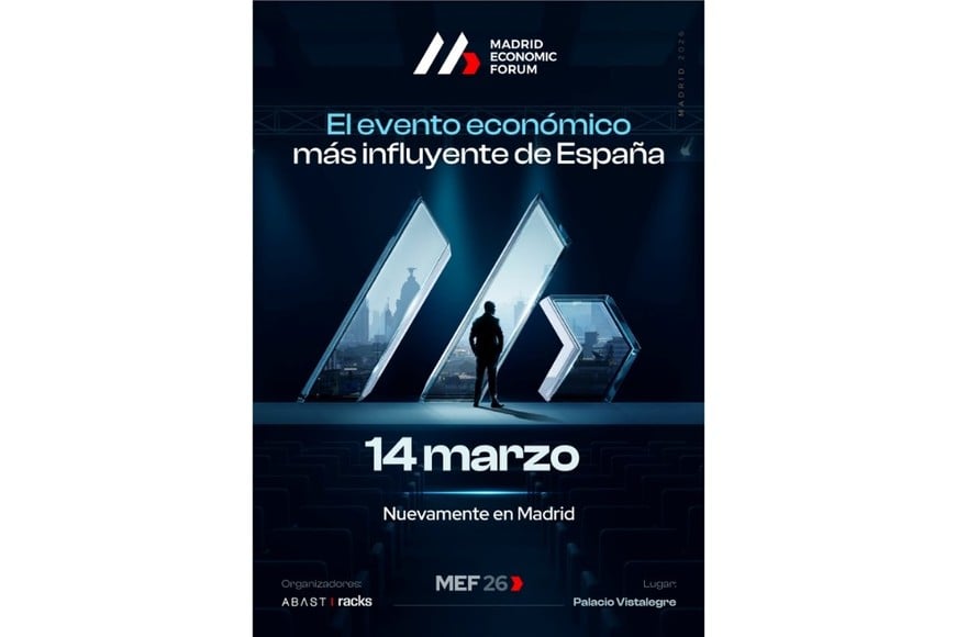 El flyer del Foro Económico de Madrid.
