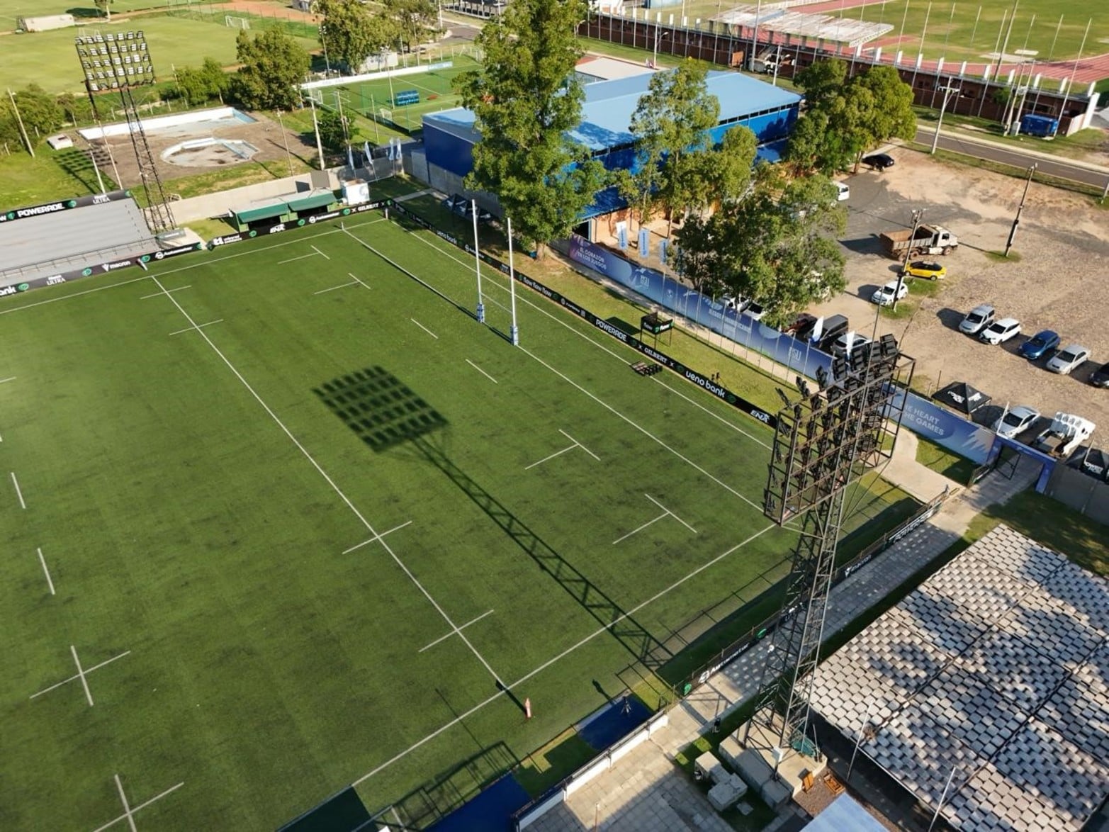 Rodeado de instalaciones deportivas de primer nivel, el estadio recibirá este sábado el duelo entre Capibaras y Yacaré XV.