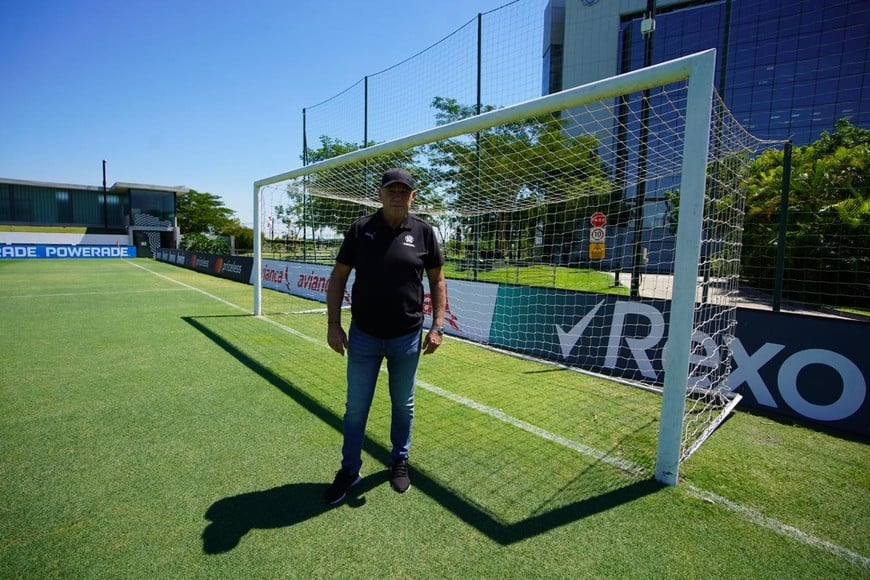 Nery Pumpido con El Litoral. Crédito: Fernando Nicola