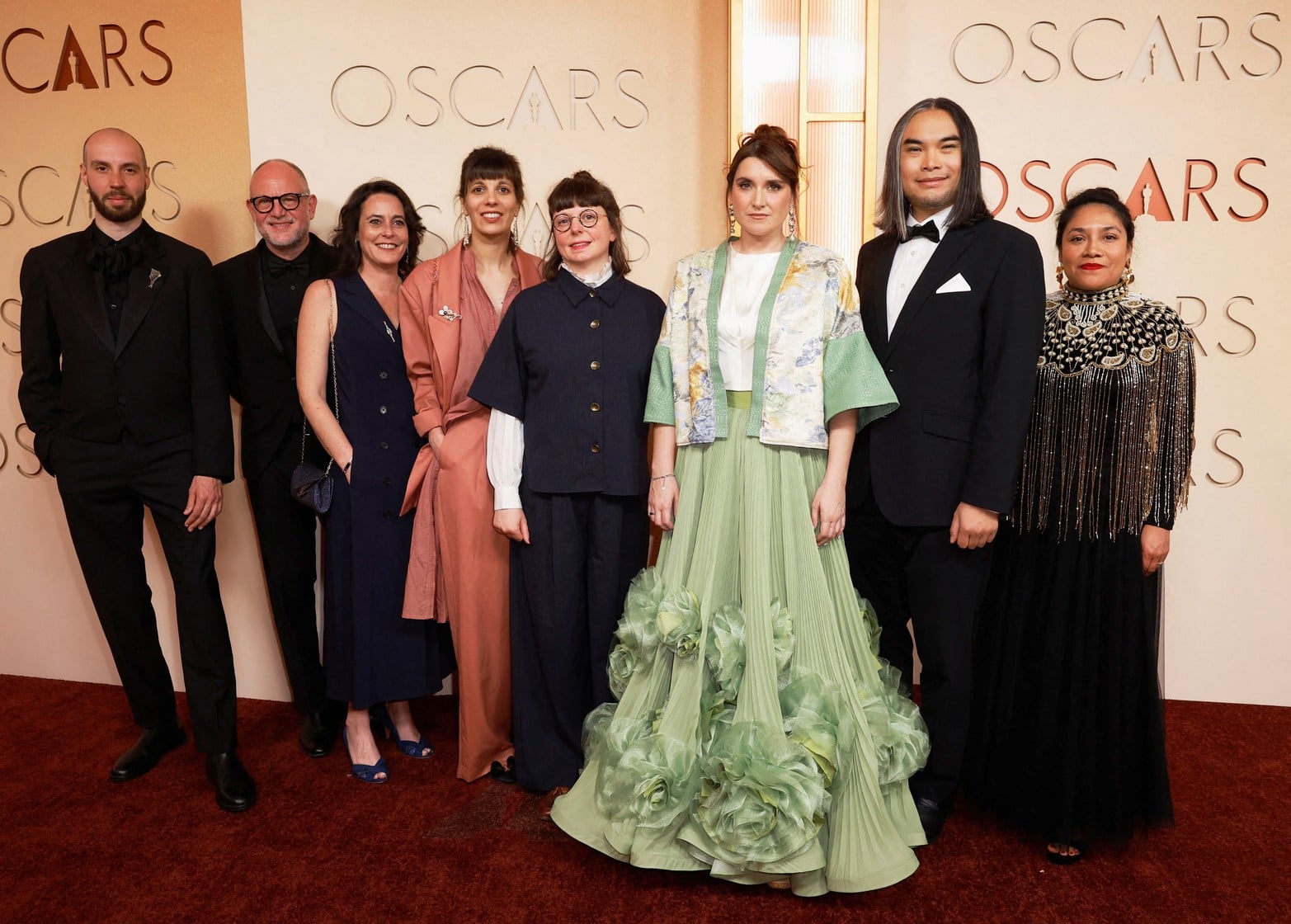 Eddine Noel, Henri Magalon, Claire La Combe, Edwina Liard, Mailys Vallade, Liane-Cho Han and Nidia SantiagoCréditos: REUTERS/Caroline Brehman