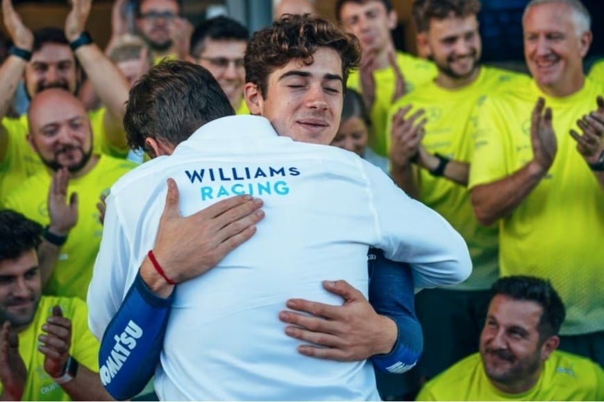 Williams felicitó a Colapinto tras su décimo puesto en el GP de China.