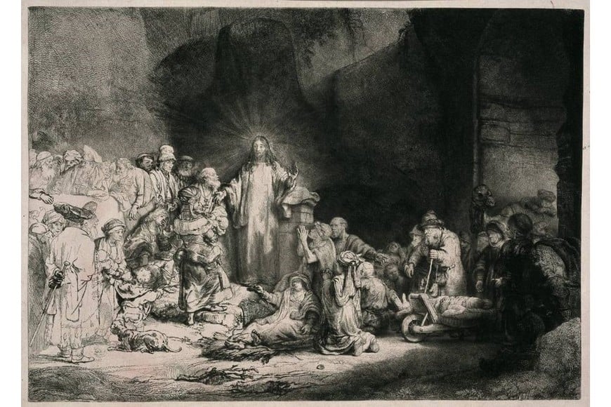 "La estampa de los cien florines". Foto: Rijksmuseum Amsterdam.