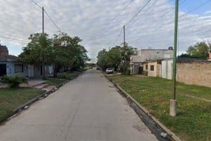 La calle Las Acacias al 200, lugar donde la mujer fue baleada.