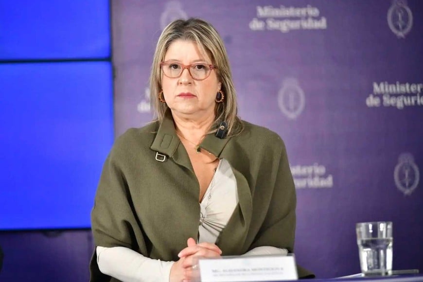 La ministra de Seguridad, Monteoliva.