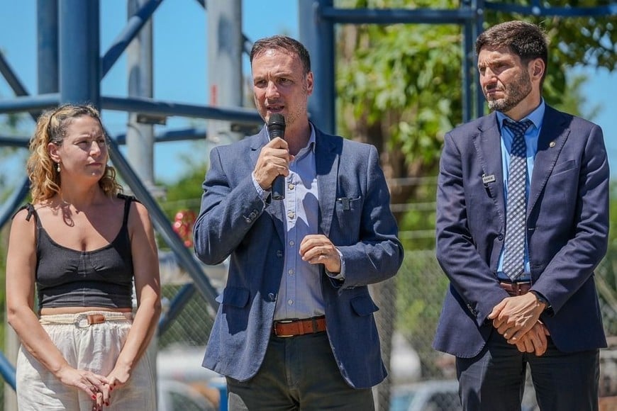 “Actualmente, estamos en la etapa de mampostería, dinteles y refuerzos estructurales”, finalizó Crivelli sobre el desarrollo de las tareas que está realizando Mario Iglesia Construcciones, empresa a cargo de la obra.