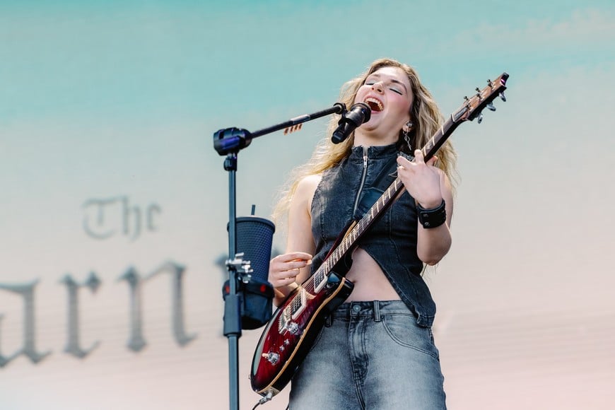 Dany Villareal de The Warning. Foto: Gentileza Lollapalooza Argentina.