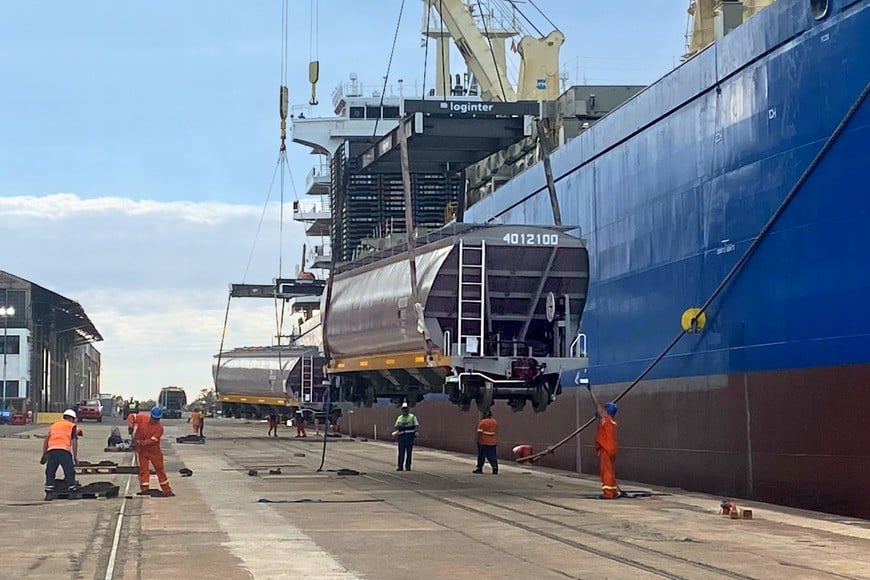 Llegaron 45 nuevos vagones graneros para reforzar el ramal cerealero antes de la cosecha