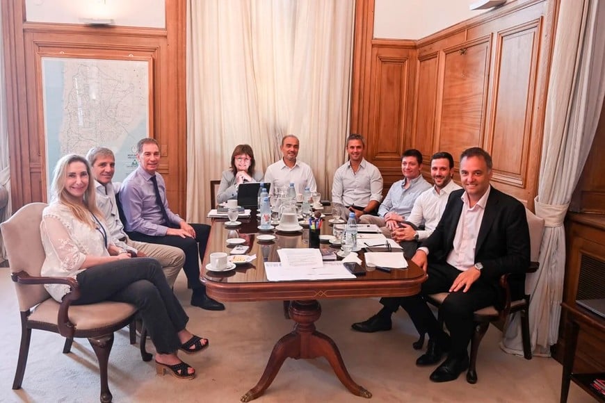 La reunión que tuvo lugar este martes.