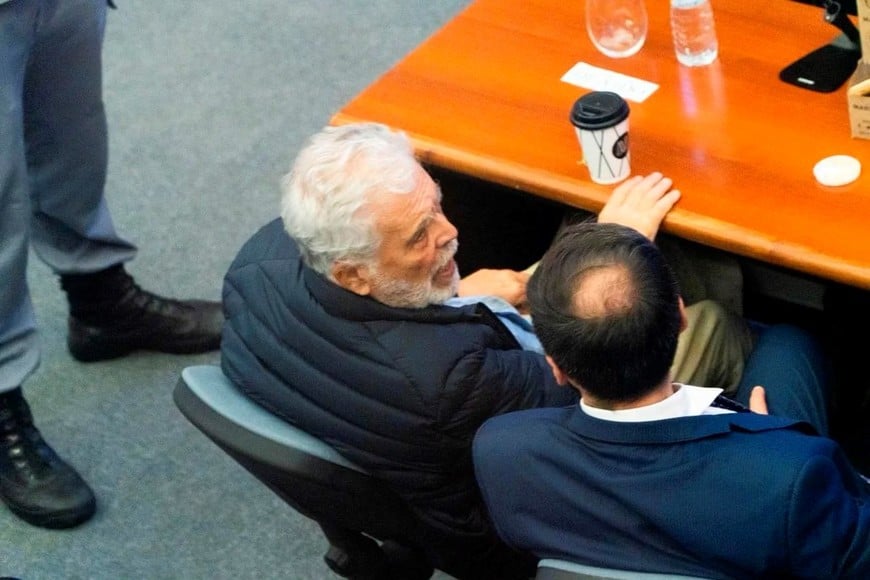 Julio De Vido, ex ministro de Planificación kirchnerista también está en la sala. Foto: NA