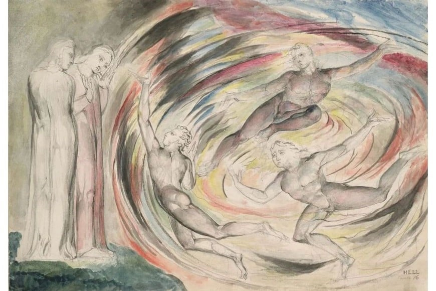 Ilustración de William Blake para la "Divina Comedia". Foto: Arthive