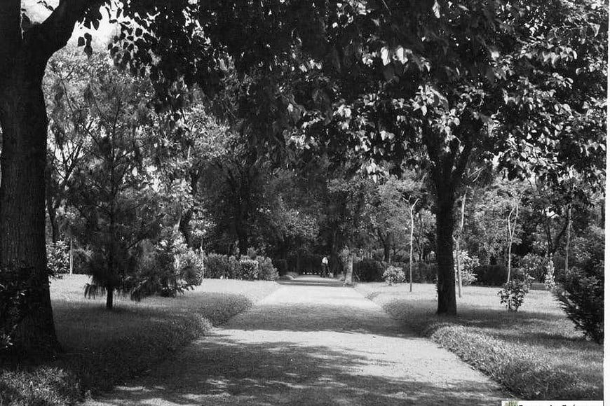 Los senderos del antiguo jardín.