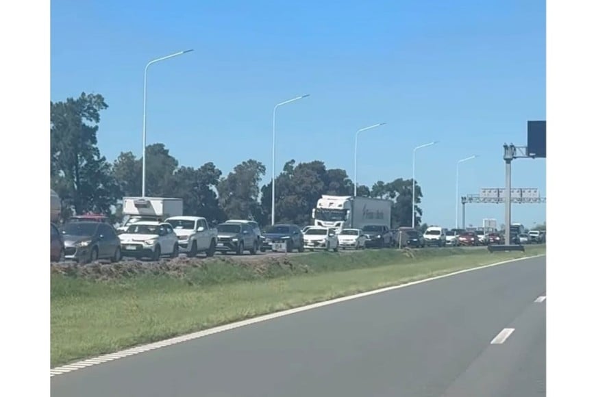 Demoras en el tránsito este jueves.