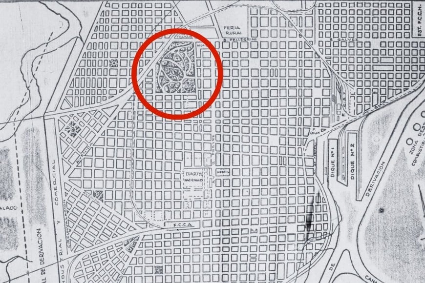 El plano de 1928. Gentileza Santa Fe Antiguo.