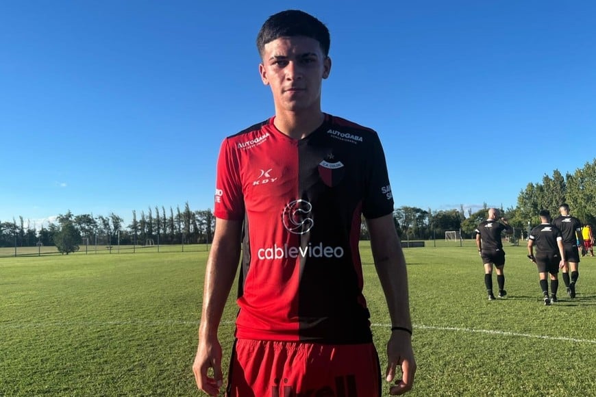 El pibe Mateo Lizondo anotó el único gol del partido. Foto: Gentileza Maxi Bravo.