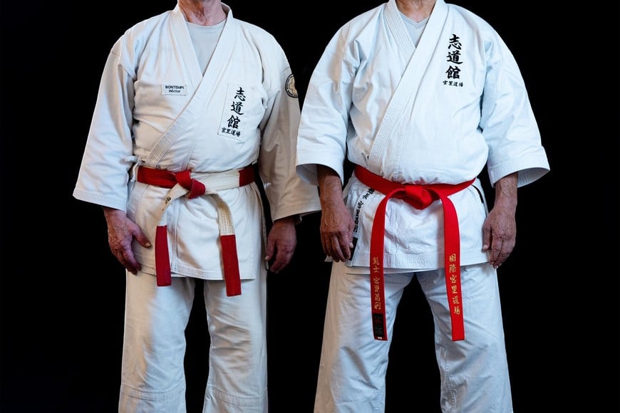 Tito Bontempi junto a Sensei Miyazato