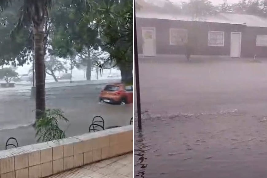 Parte de las complicaciones registradas en la ciudad de Santa Fe. Crédito: El Litoral