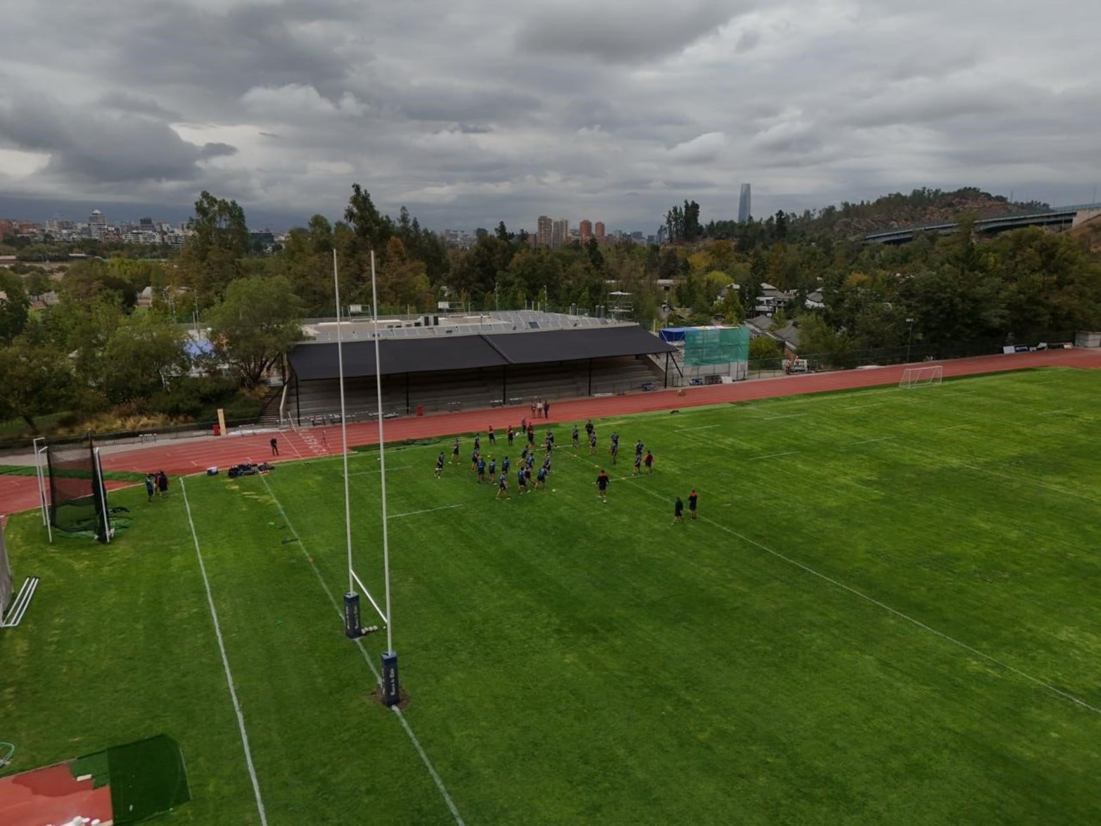 Entrenamiento de Capibaras XV en Chile previo a enfrentarse a Selknam. Foto: Fernando Nicola
