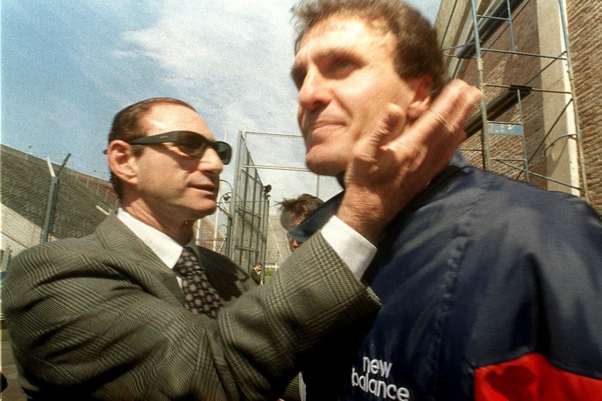 Con Oscar Ruggieri. Archivo.