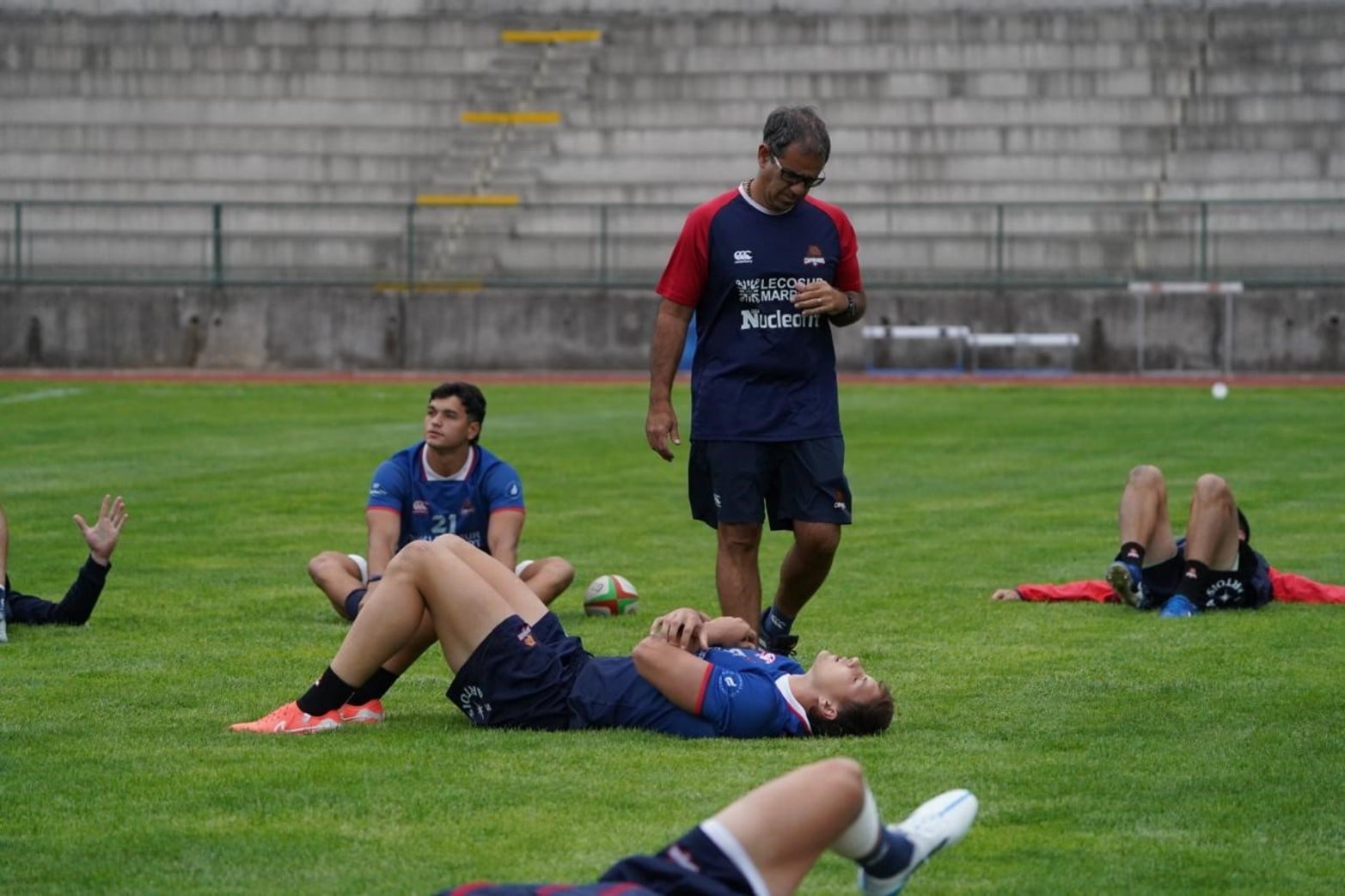 Entrenamiento de Capibaras XV en Chile previo a enfrentarse a Selknam. Foto: Fernando Nicola